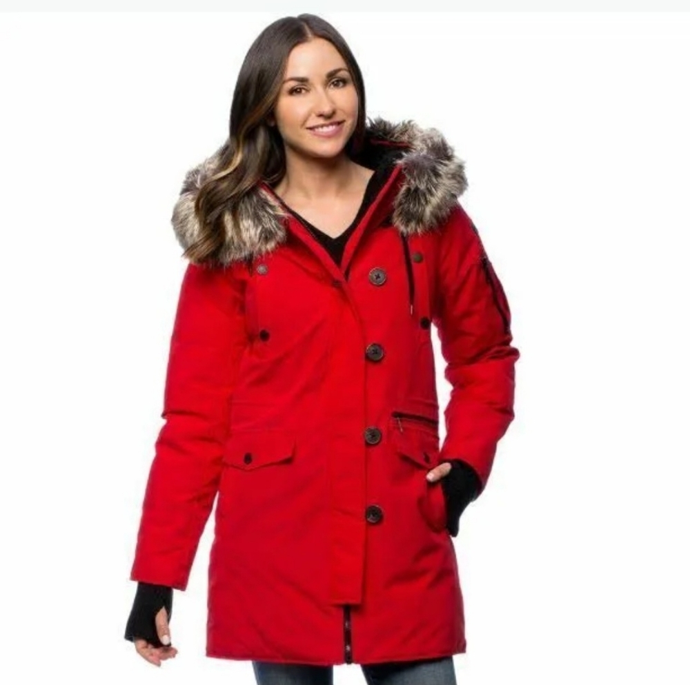 BCBG Generation Red Parka